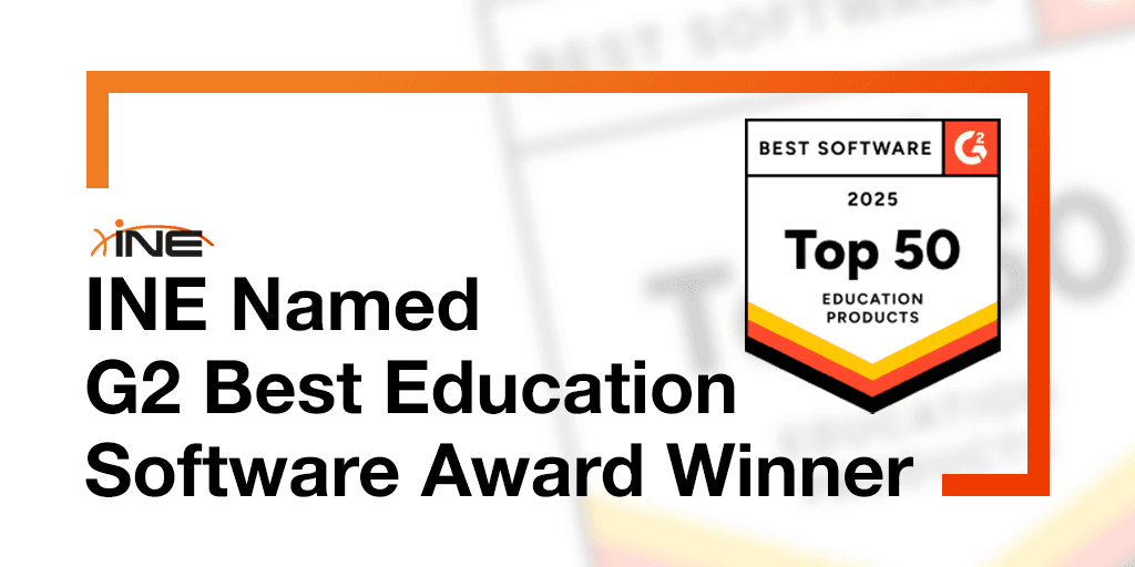 INE Named Best Software by G2, Recognized as Top Training Provider