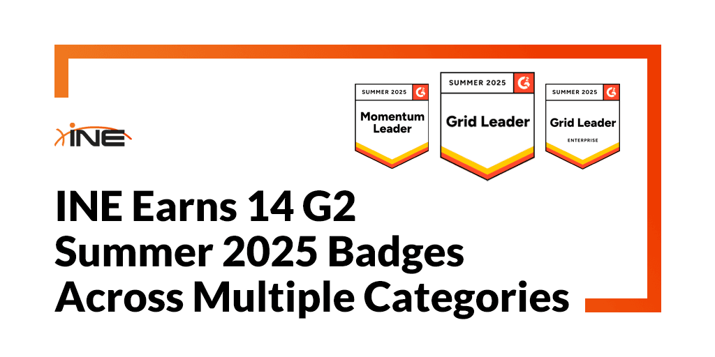 INE Earns 14 G2 Summer 2025 Badges Across Multiple Categories
