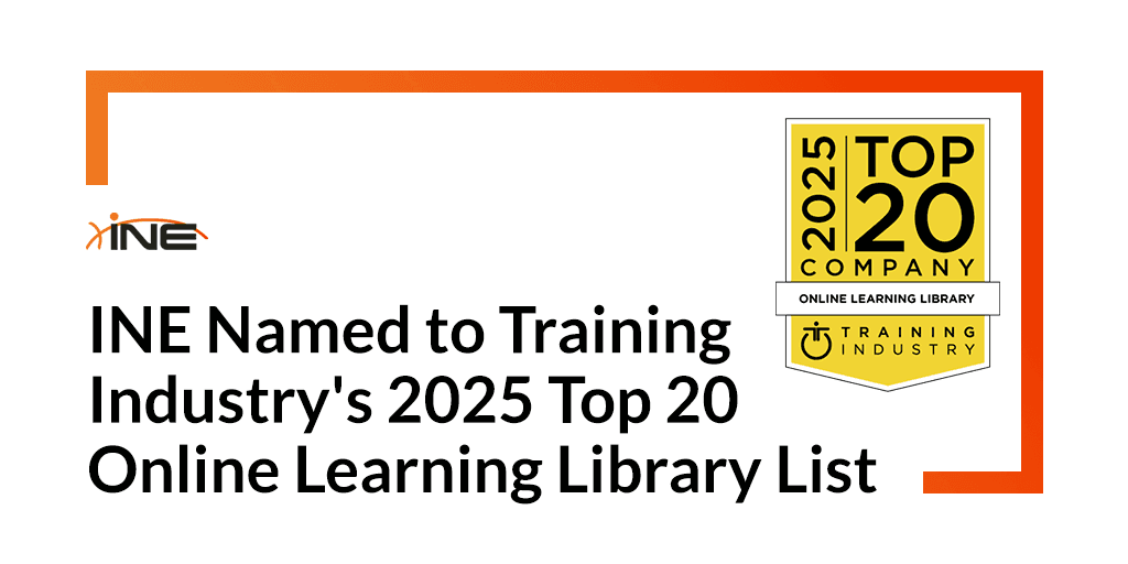 INE Named to Training Industry's 2025 Top 20 Online Learning Library List