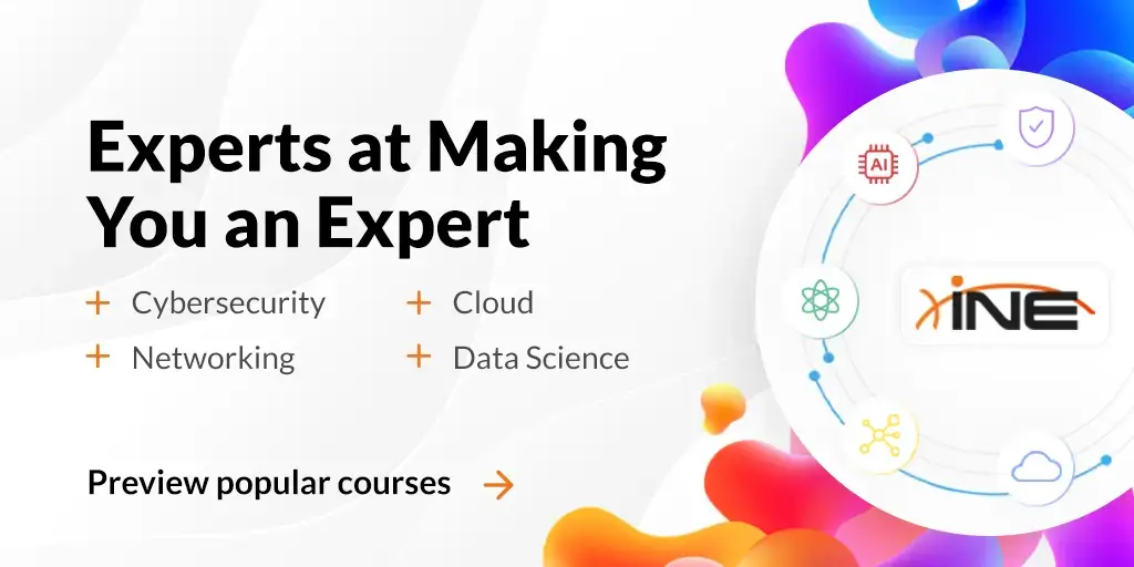 Explore Training on INE at https://my.ine.com/